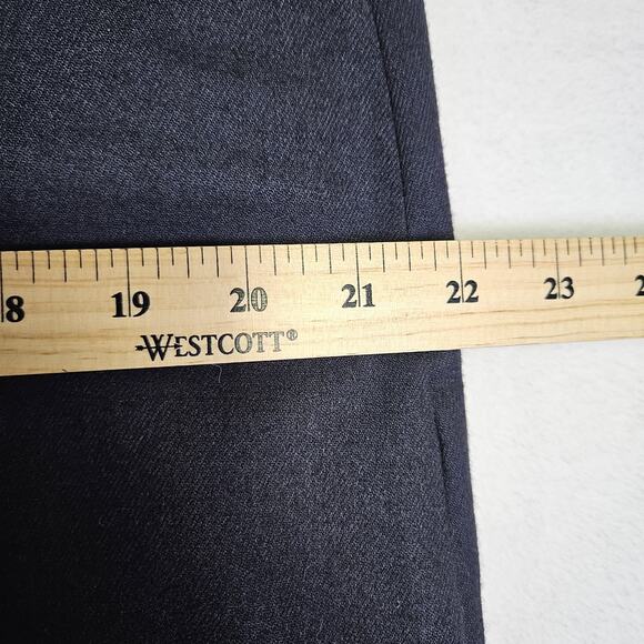 Pablo Gerard Darel Wool Blend Dress Navy Lace Minimalist Designer EUR 42 US 12 L - Picture 13 of 16